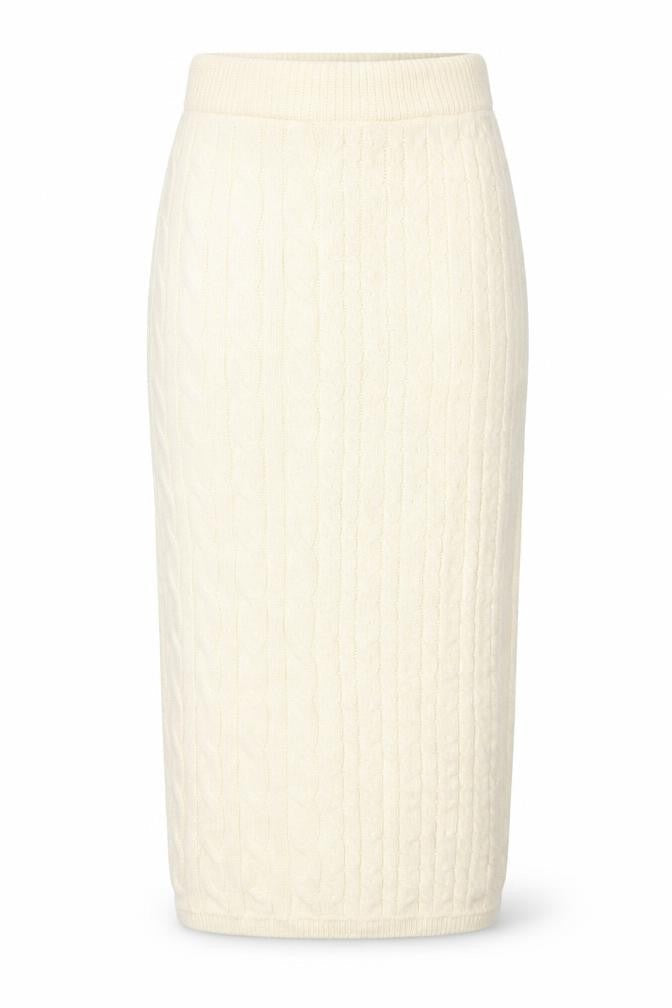 Marks & Spencer Women’s Ivory Cable Knit Midi Pencil Skirt XS