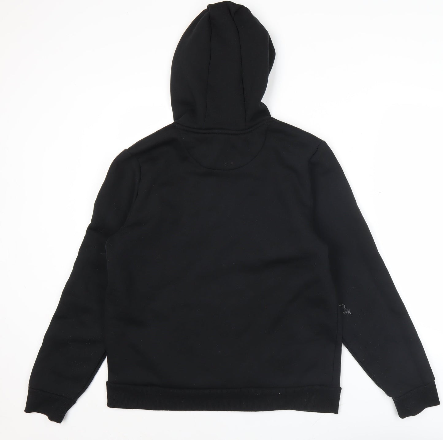 Brave Soul Men’s Black Pullover Hoodie L Regular Fit Logo Graphic