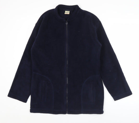 Senior Men's Blue Fleece Zip Jacket Size S 35in Chest