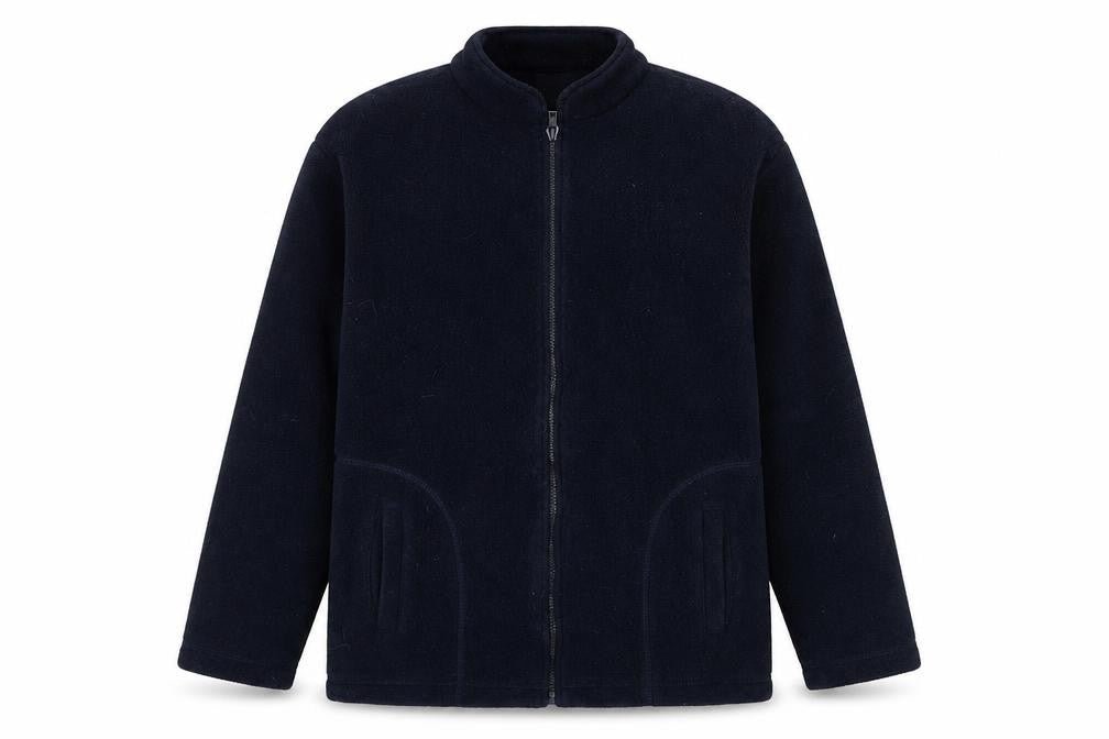 Senior Men's Blue Fleece Zip Jacket Size S 35in Chest
