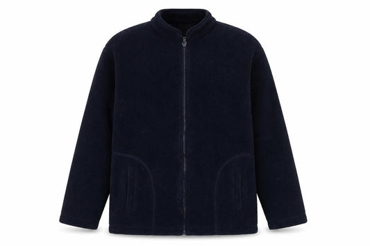 Senior Men's Blue Fleece Zip Jacket Size S 35in Chest