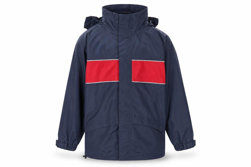 Peter Storm Boys Blue Red Waterproof Rain Coat Jacket 13 Years Hooded