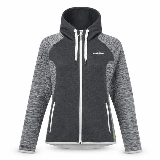 Kathmandu Women’s Grey Full Zip Hoodie UK 8 Polyester Blend