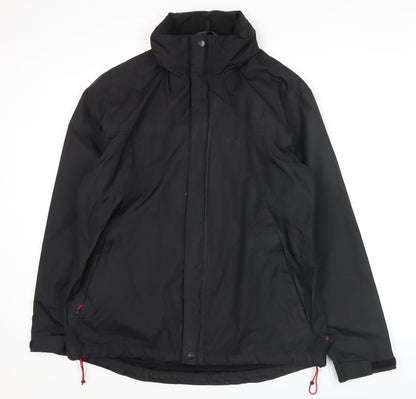 OneValley Men's Black M Basic Outdoor Full Zip Jacket Polyester