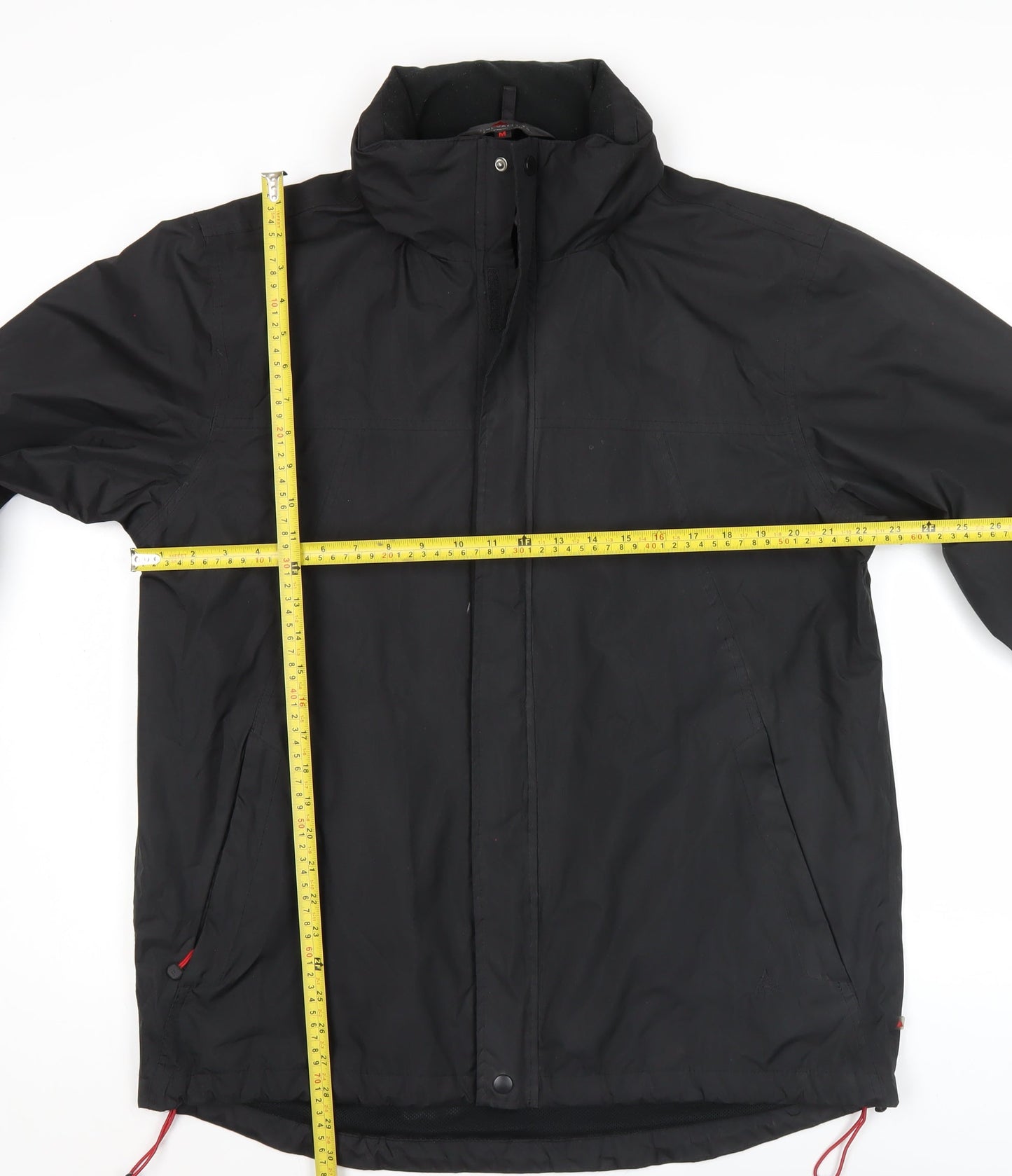 OneValley Men's Black M Basic Outdoor Full Zip Jacket Polyester