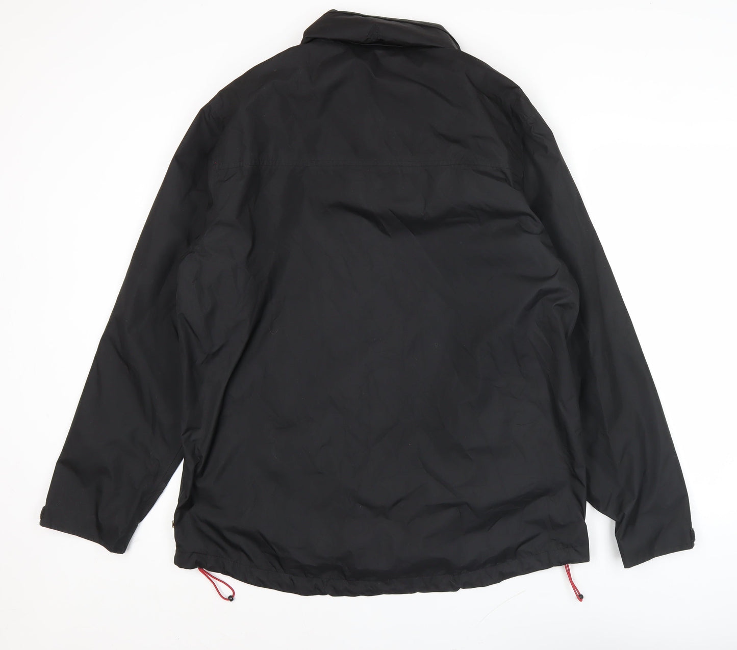 OneValley Men's Black M Basic Outdoor Full Zip Jacket Polyester