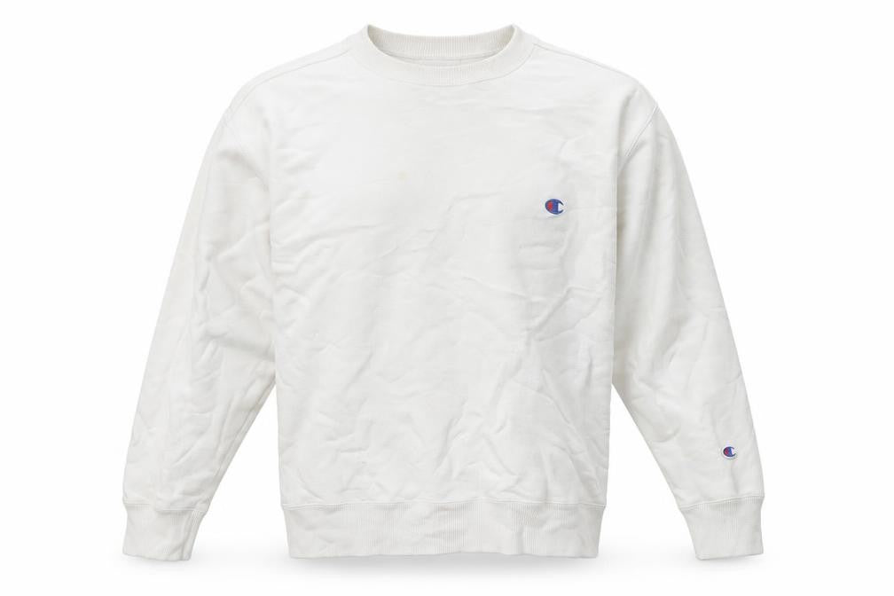 Champion Men’s White XL Pullover Sweatshirt Crew Neck Logo