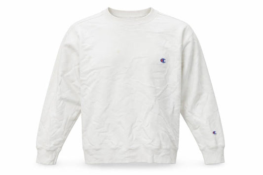 Champion Men’s White XL Pullover Sweatshirt Crew Neck Logo