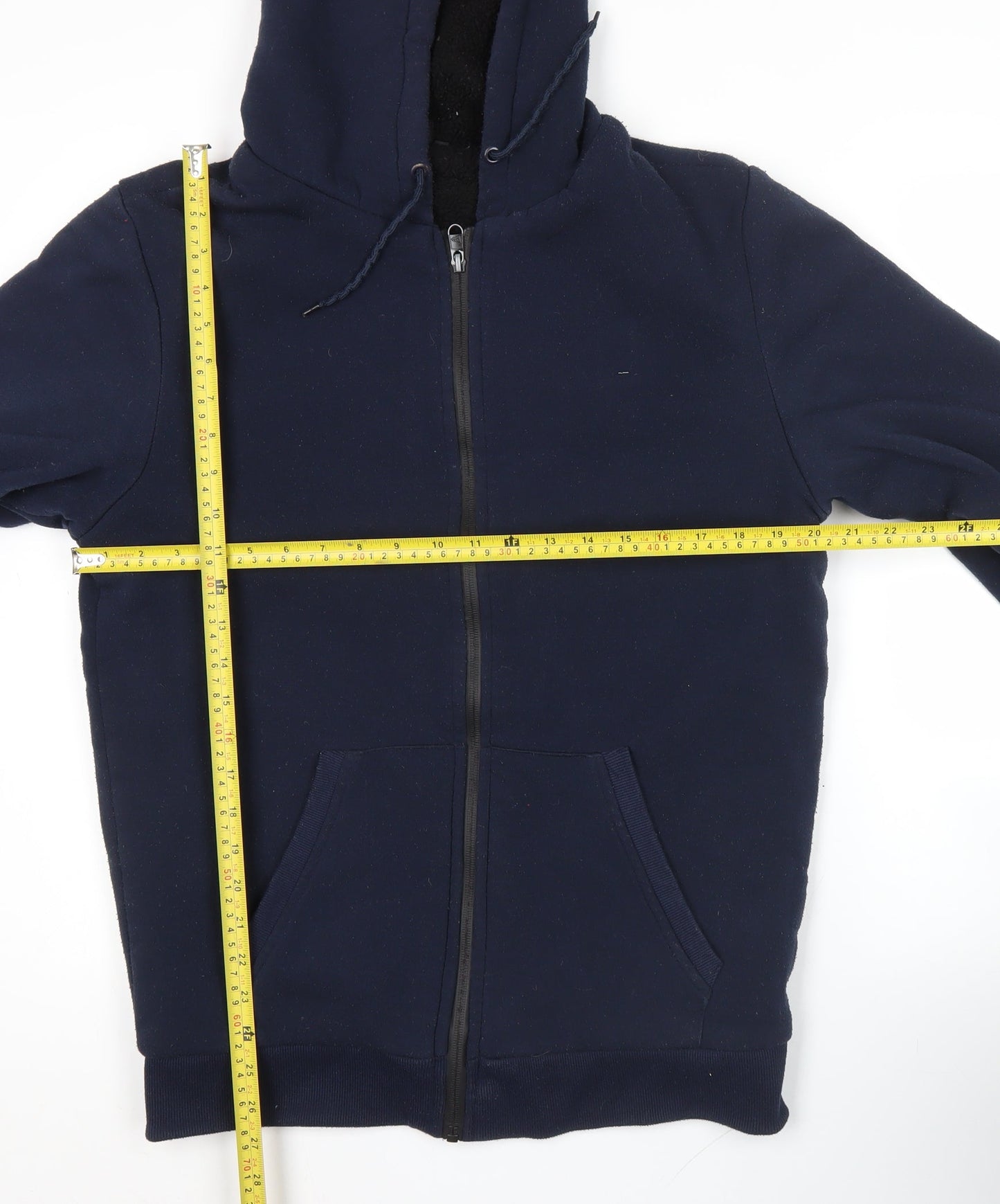 New Era NBA Men’s Blue Full Zip Hoodie Size M Regular Fit Fleece