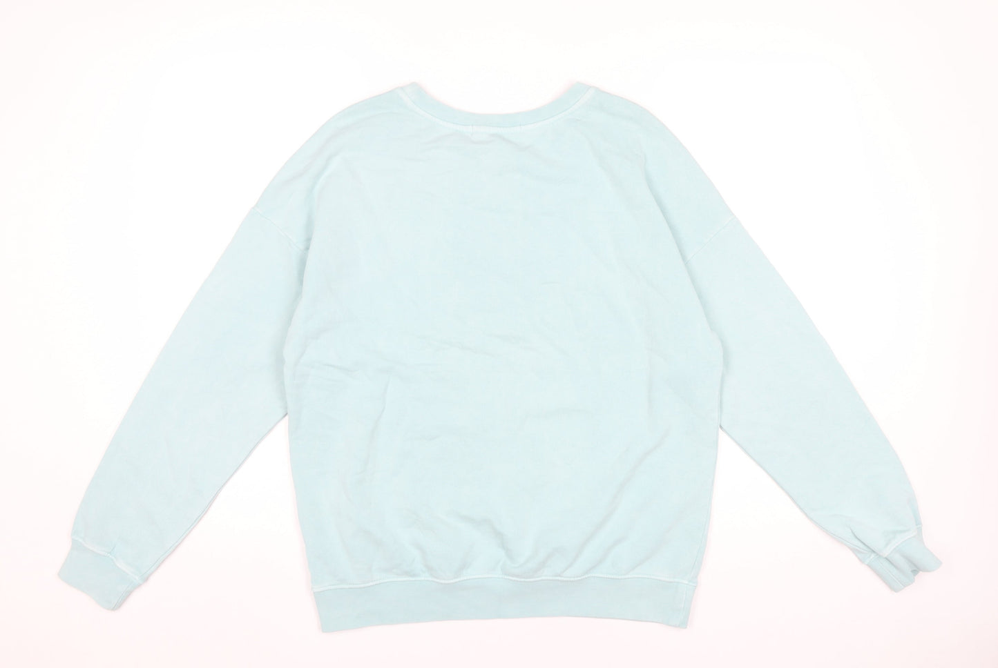 Next Womens Blue Small Pullover Sweatshirt Paris Logo Cotton