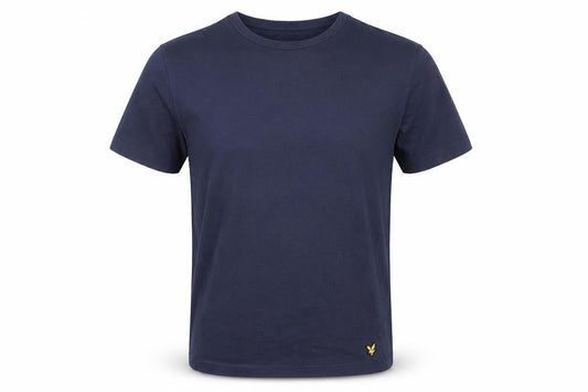 Lyle & Scott Men's Blue Crew Neck Short Sleeve T-Shirt Size M