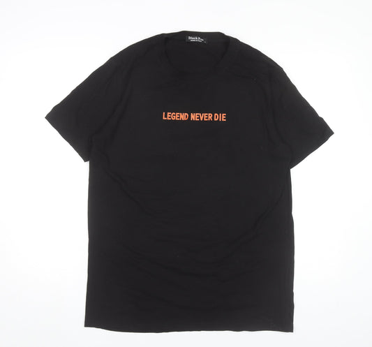Black Fox Men's Black L Graphic Sports Quote T-Shirt