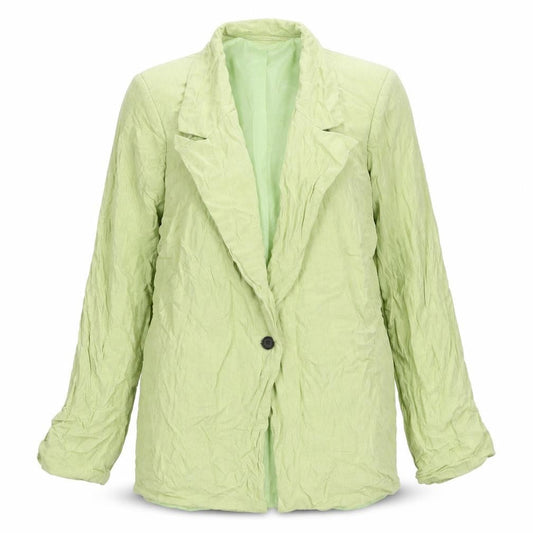 PRETTYLITTLETHING Women’s Green Blazer UK 12 Linen Viscose Workwear