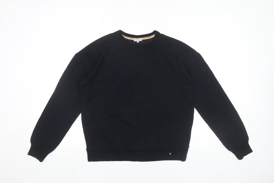 Jigsaw Women’s Black Pullover Sweatshirt M Viscose Blend Crew Neck