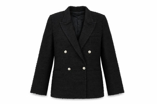 Zara Womens Black Blazer XS Mid-Length Classic Button Jacket