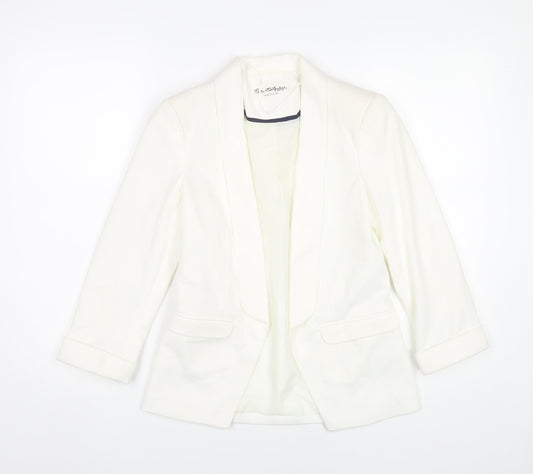 Miss Selfridge Women’s White Blazer UK 6 Classic Smart Jacket