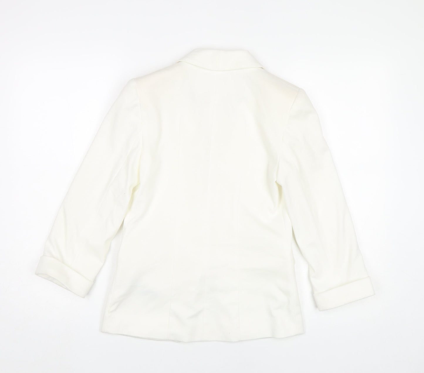 Miss Selfridge Women’s White Blazer UK 6 Classic Smart Jacket
