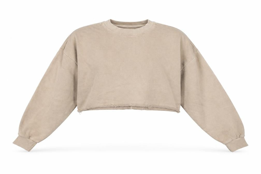 Reebok Womens Beige Pullover Sweatshirt M Casual Athletic