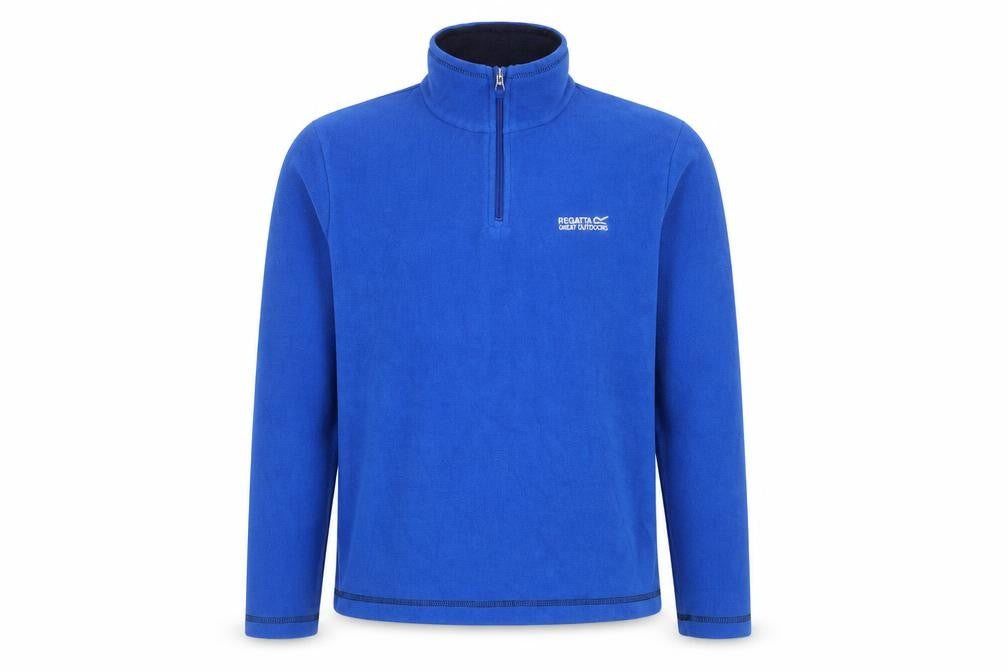 Regatta Mens Blue Small Pullover Fleece Sweatshirt 1/4 Zip Outdoor