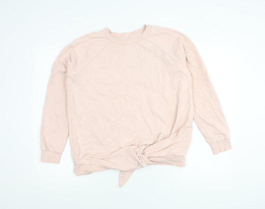 Next Women’s Pink Sweatshirt UK 10 Cotton Crew Neck Long Sleeve
