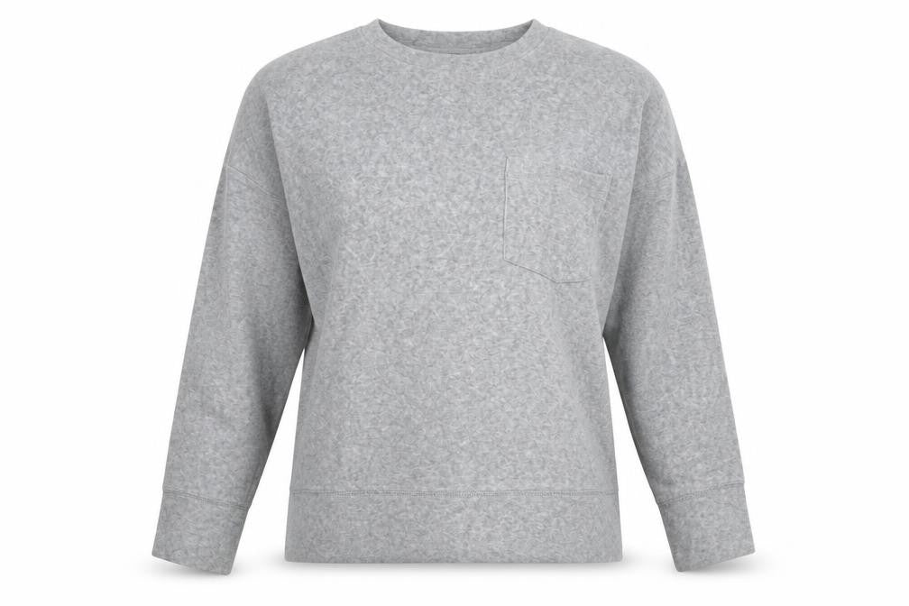 Debenhams Women’s Grey Cotton Blend Crew Neck Pullover Jumper Size 12
