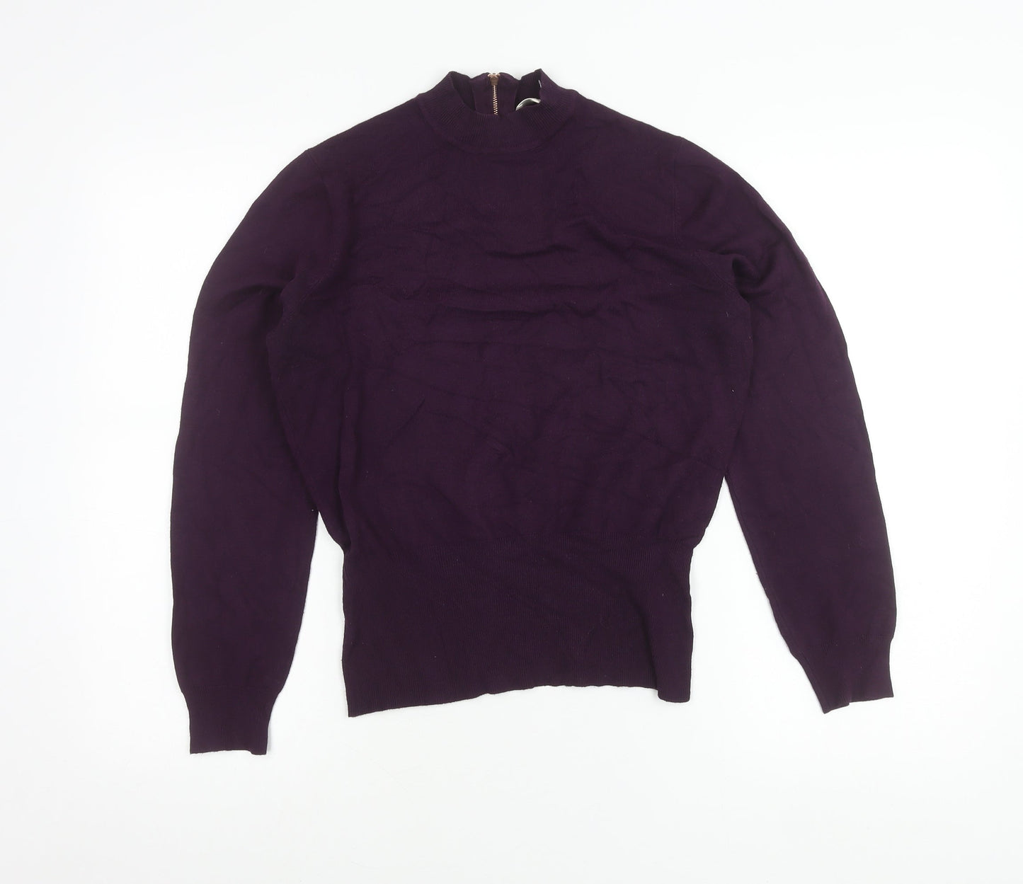 Linea Women’s Purple Mock Neck Full Zip Jumper Size S