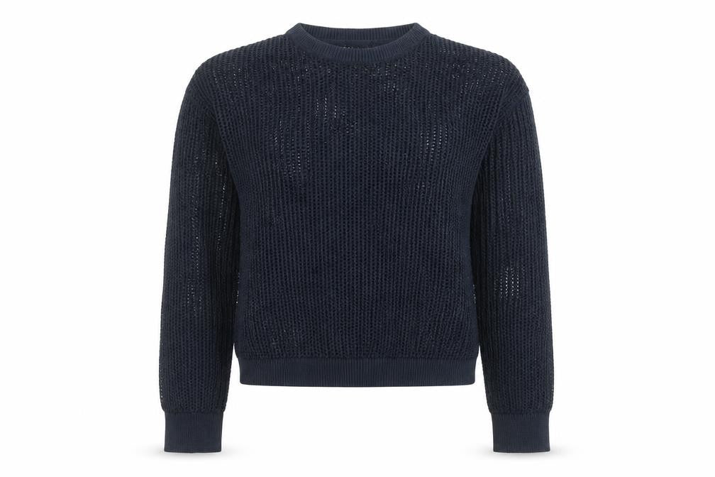 Uniqlo Women’s Blue Open-Knit Pullover Jumper Size S
