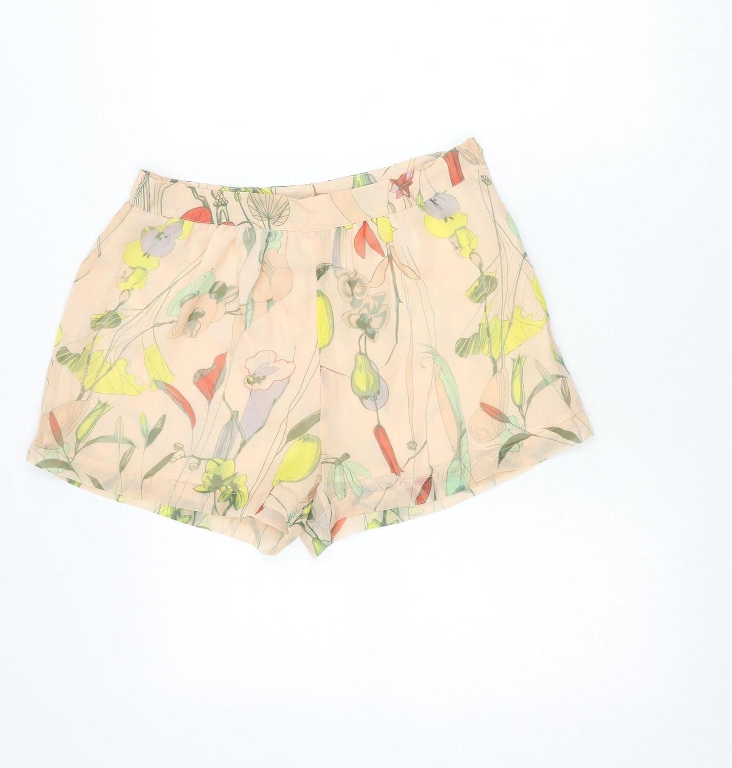 H&M Women’s Multicoloured Floral Culotte Shorts Size 10