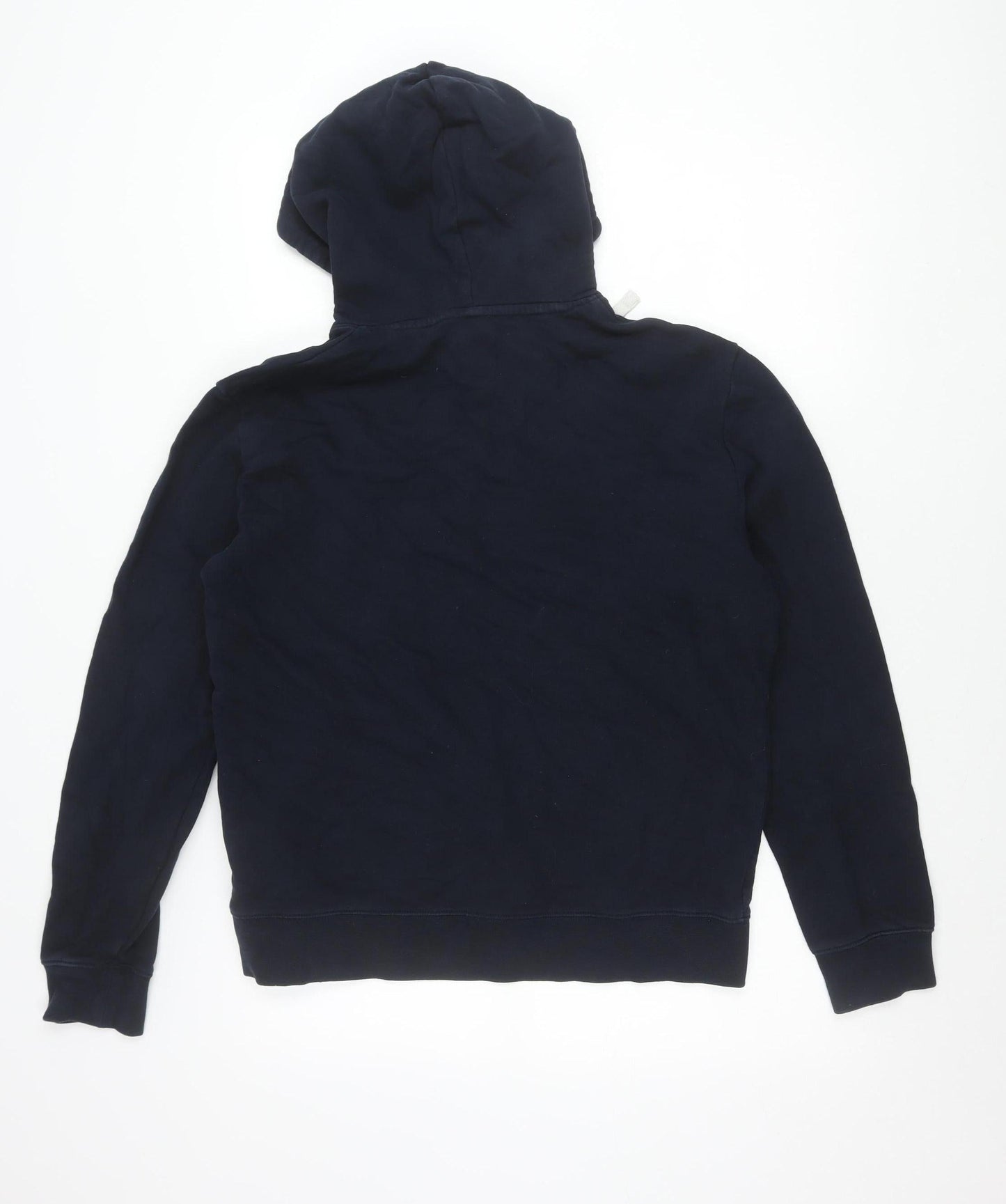Marks and Spencer Men’s Navy Pullover Hoodie M Striped Cotton