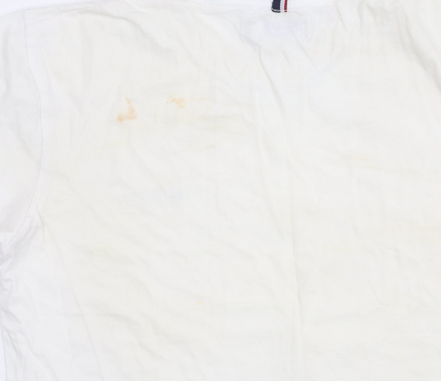 Ben Sherman Men’s White Medium Crew Neck Short Sleeve Logo T-Shirt