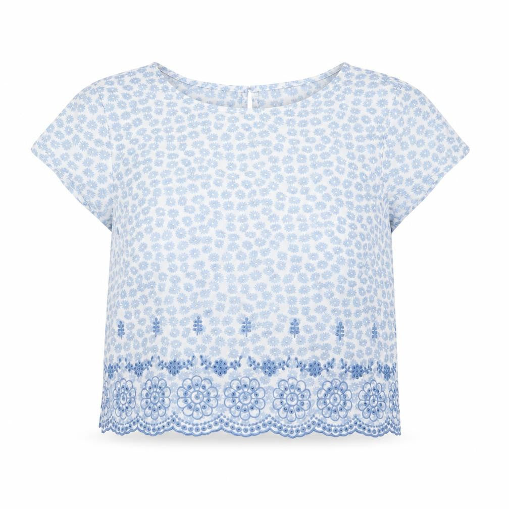 Henry Holland Women’s Blue Floral Cotton Blouse Size 10
