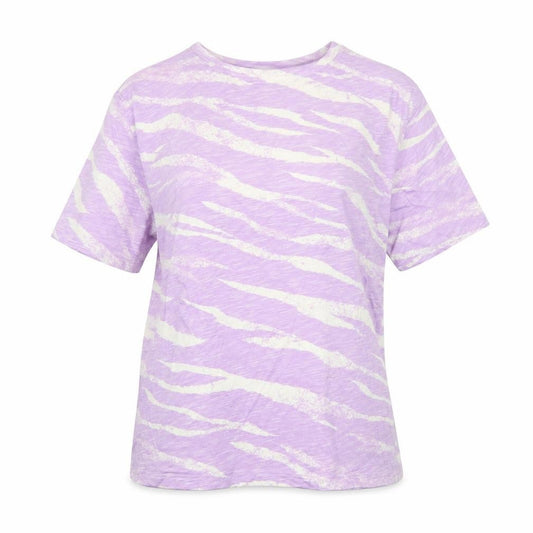 Marks and Spencer Womens Purple Animal Print T-Shirt Size 10