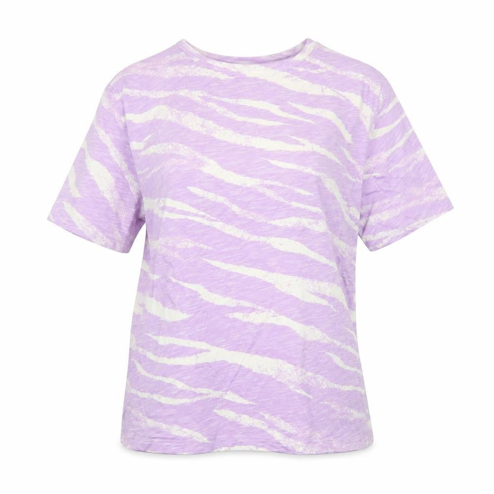 Marks & Spencer Womens Purple Animal Print T-Shirt Size 10