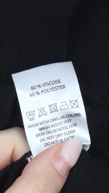 Oliver Bonas Women's Black Size 14 Sleeveless Shift Dress
