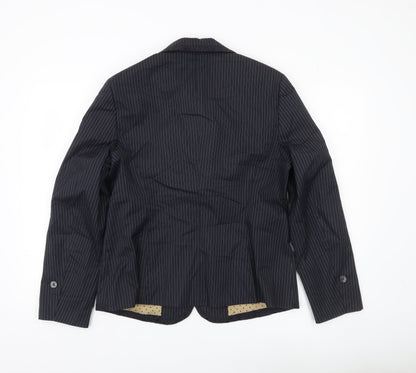 Apriori Women's Blue Pinstripe Blazer Size 16 Regular Fit