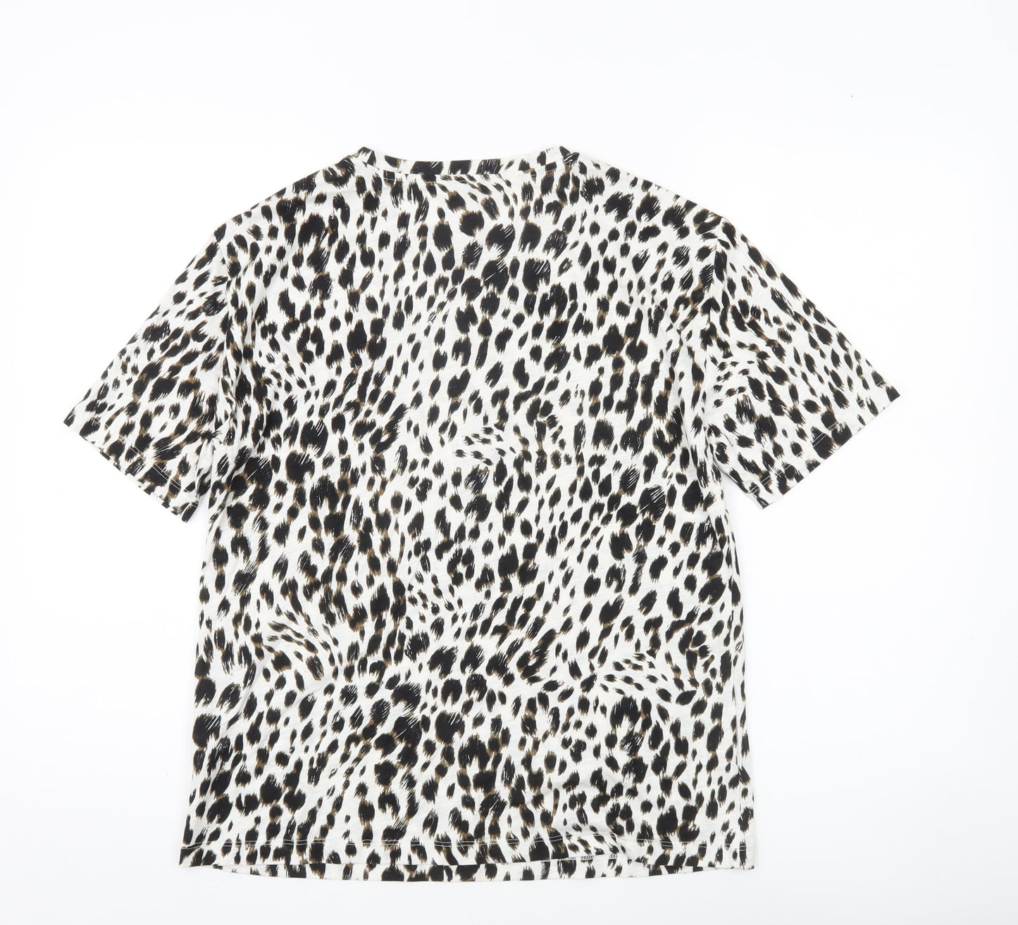 Marks and Spencer Womens Multicoloured Animal Print T-Shirt Size 8