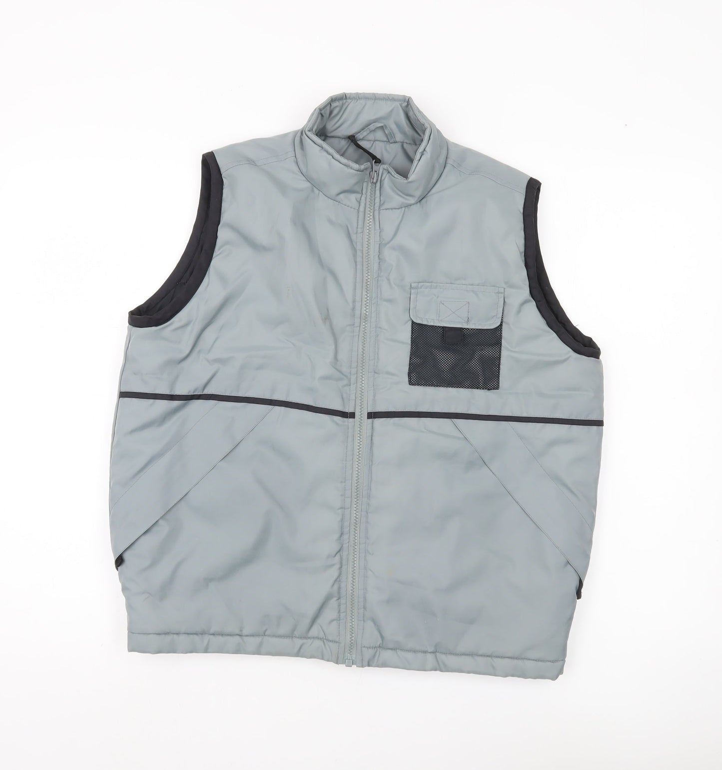 St Bernard Men’s Grey Nylon Bodywarmer Waistcoat Size 34