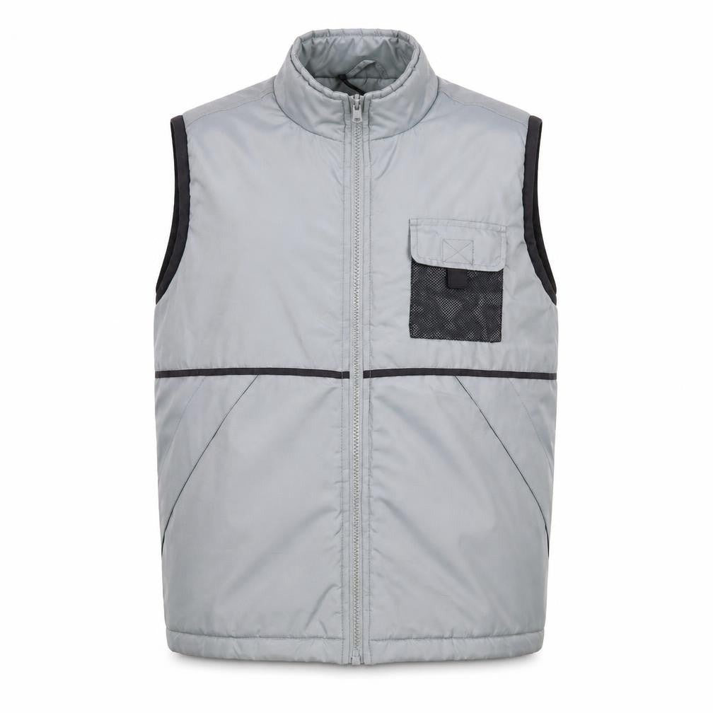 St Bernard Men’s Grey Nylon Bodywarmer Waistcoat Size 34