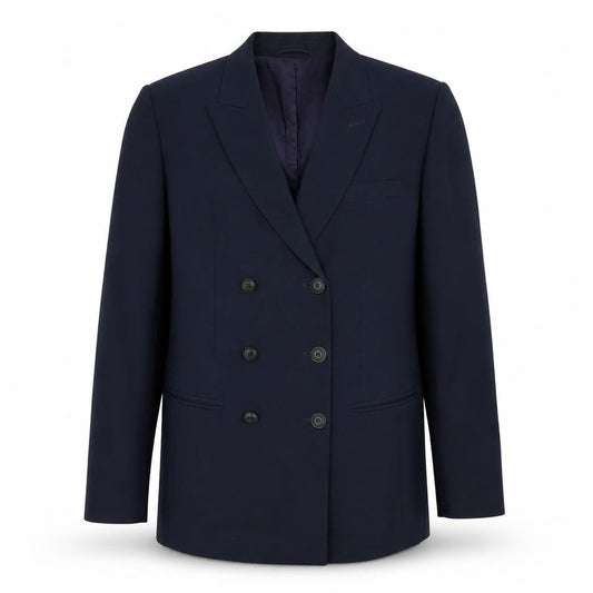 Mondi Classics Men’s Blue Wool Double-Breasted Blazer Jacket Size 42