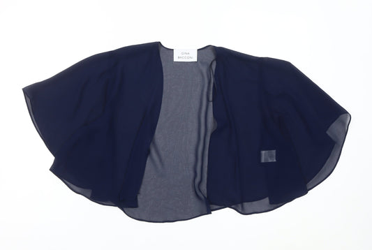 Gina Bacconi Women’s Blue Chiffon Kimono Blouse UK 12