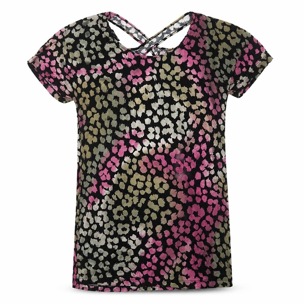 Next Womens Multicoloured Animal Print T-Shirt UK 10 Scoop Neck