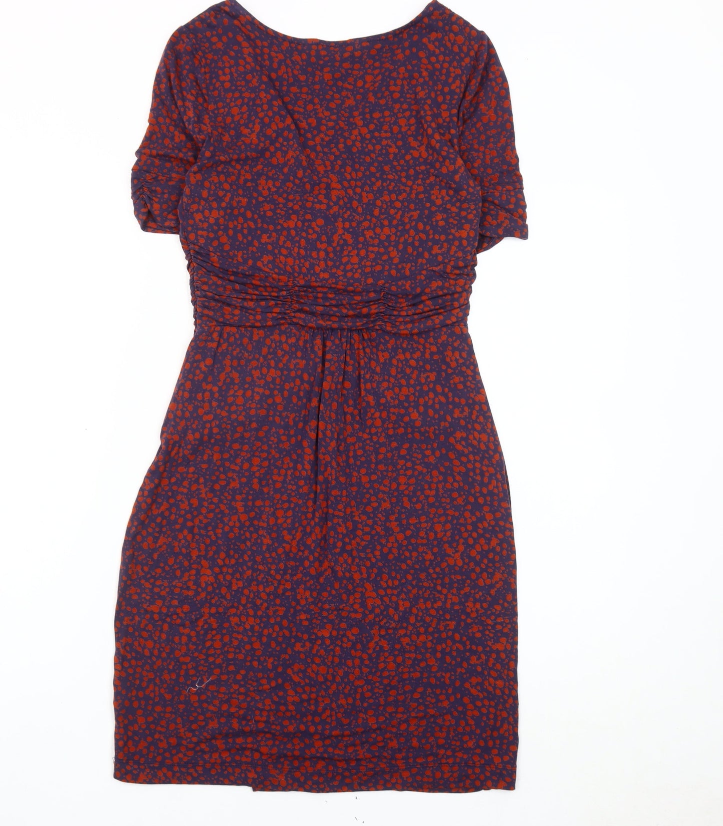Great Plains Women Purple Red Sheath Dress S Viscose Blend