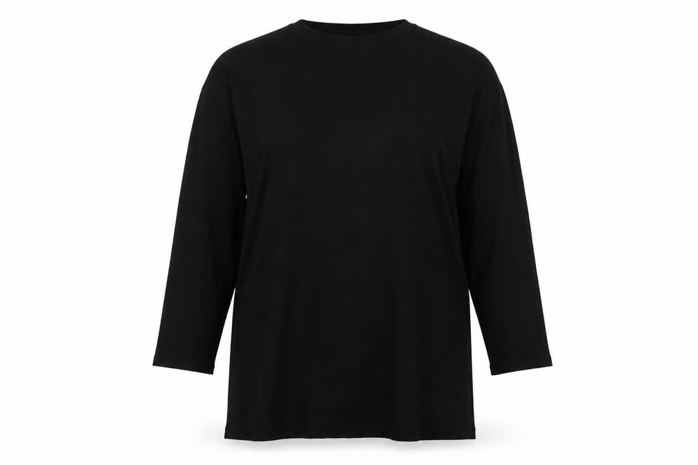Boohoo Women Black NYC Graphic Long Sleeve Cotton T-Shirt Size 16