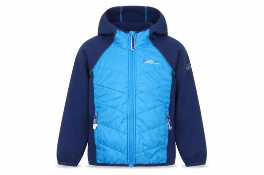 Regatta Boys Blue 5-6 Years Hooded Puffer Jacket Outdoor Zip Coat