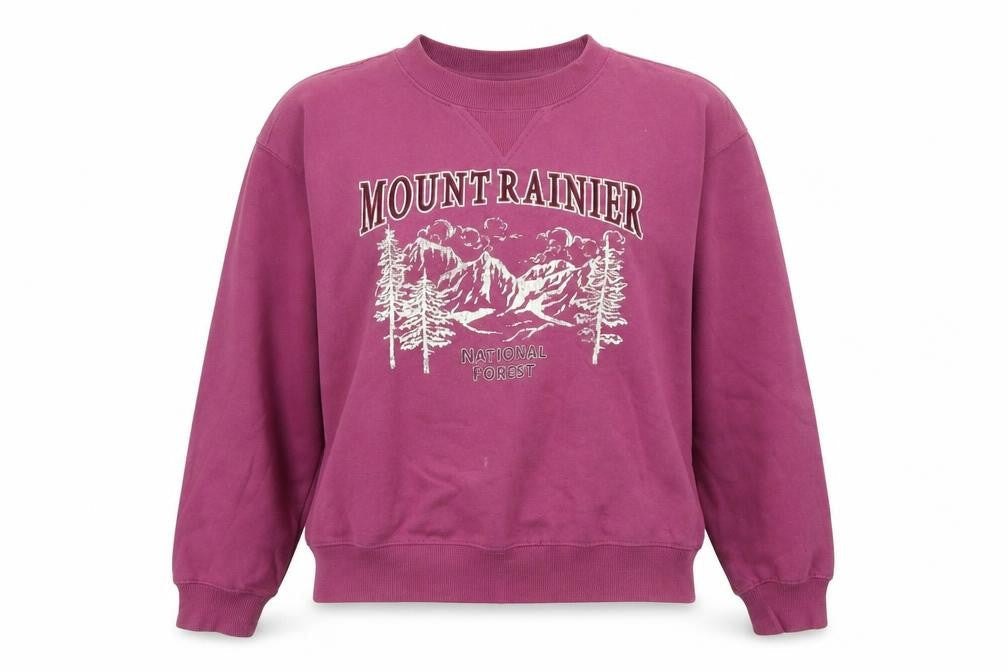 H&M Divided Women’s Purple Graphic Sweatshirt XXS Cotton Blend