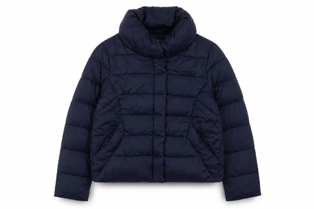 Rageman Milano Women’s Blue Puffer Jacket Size M Nylon Winter Coat