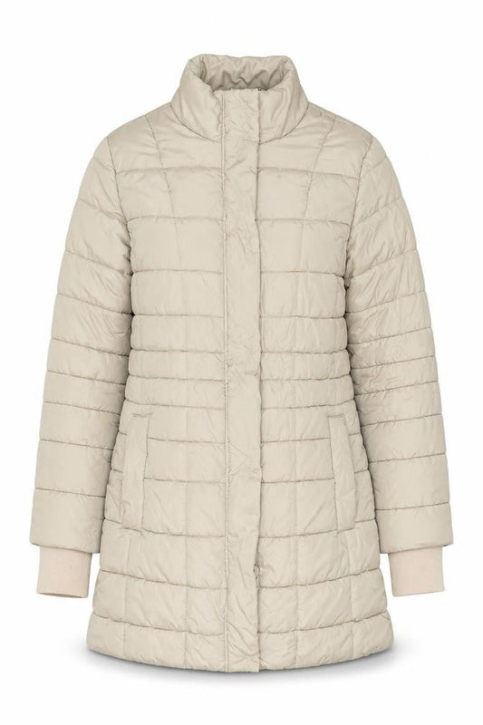 Hobbs Womens Beige Size 12 Puffer Jacket Coat Quilted Winter