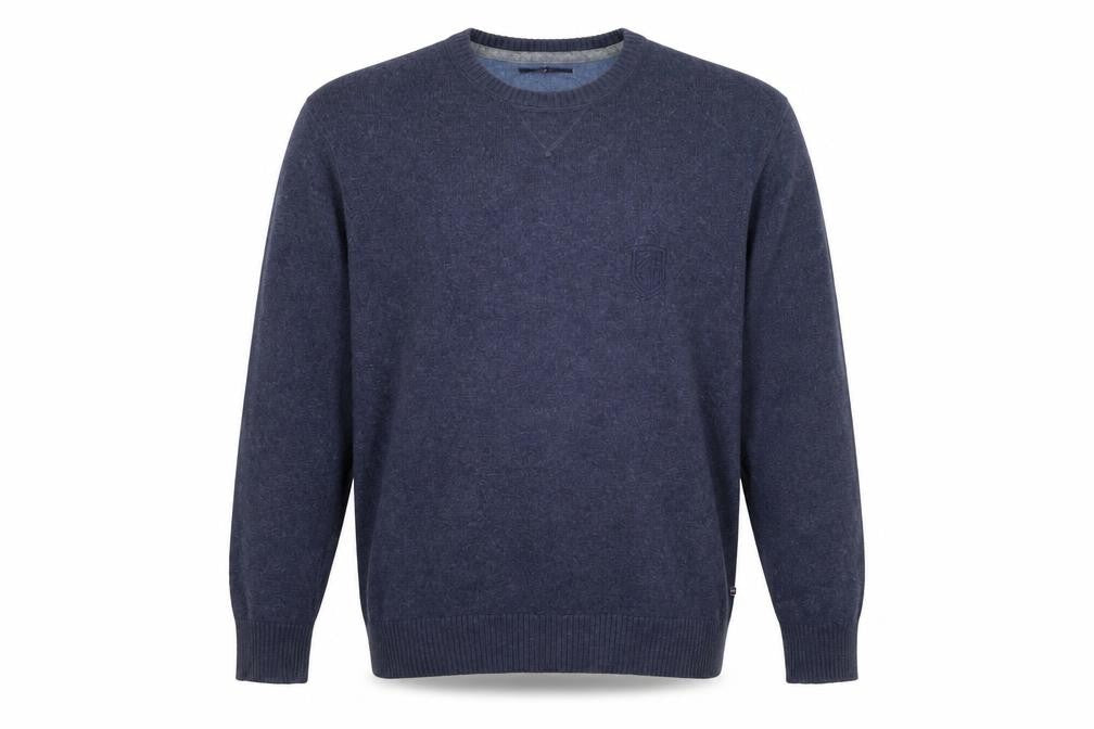 Casa Moda Men’s Blue 3XL Crew Neck Pullover Jumper