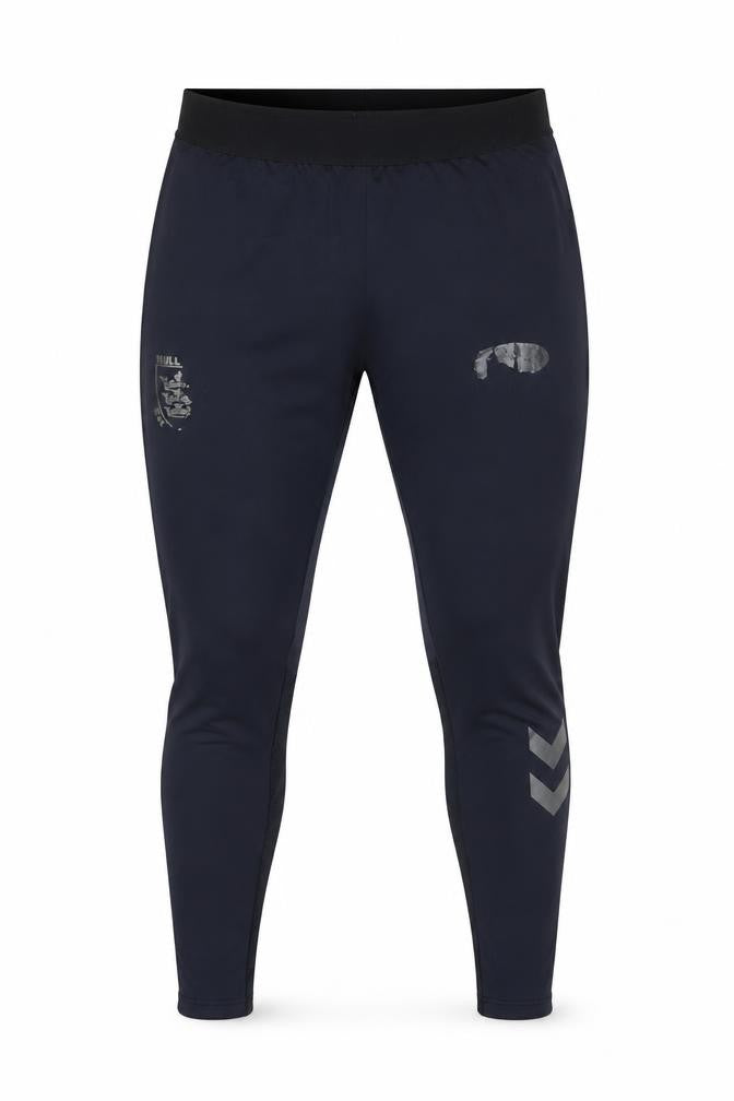 Hummel Mens Black Compression Sports Leggings L Stretch Quick Dry