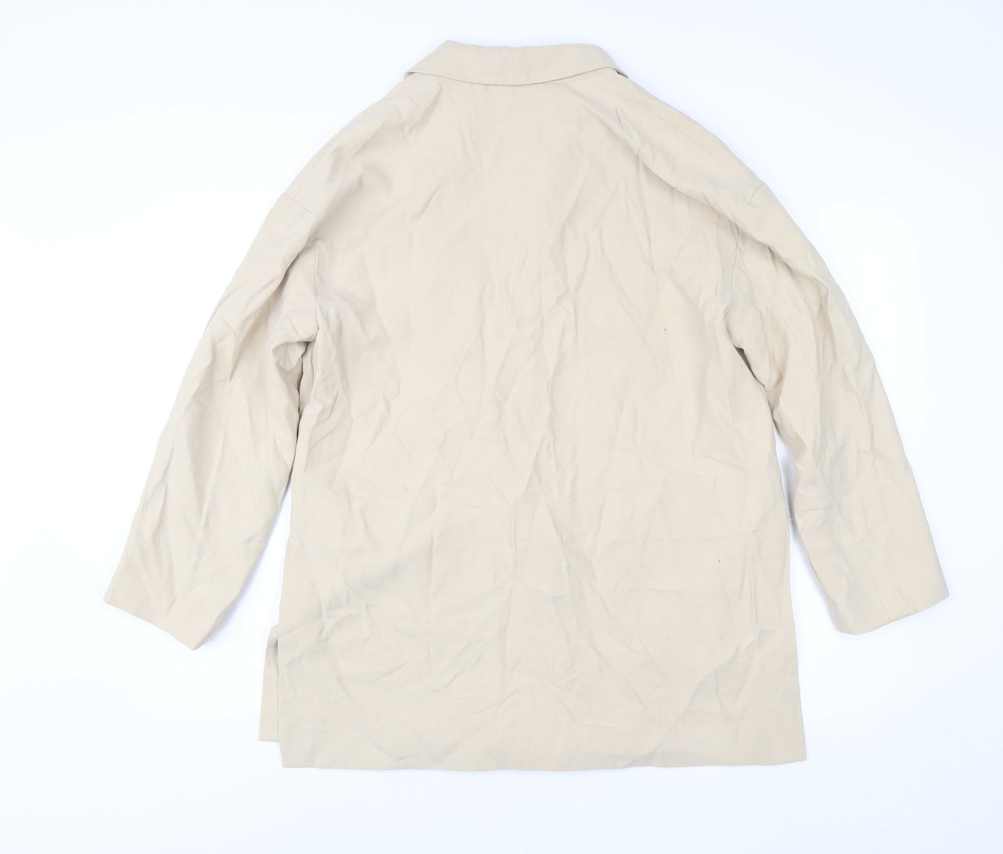 H&M Men Beige Viscose Blend Blazer Jacket Size S Smart Casual